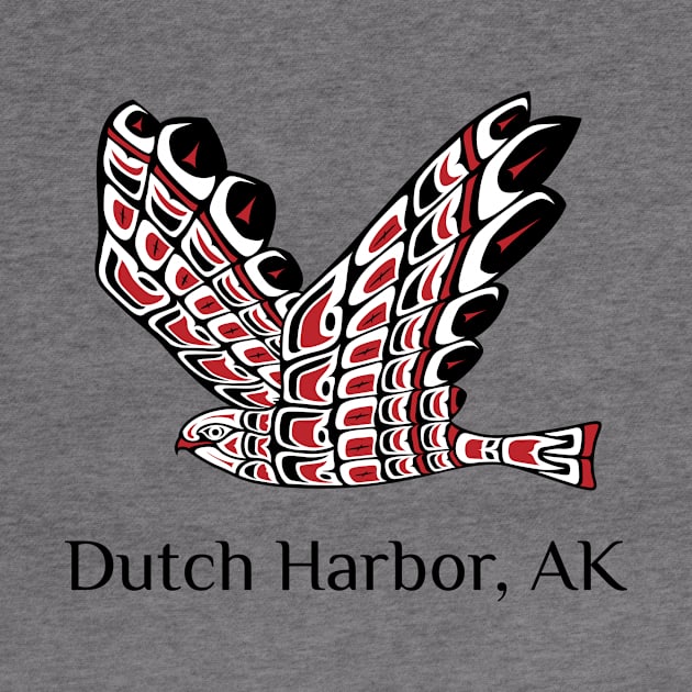 Dutch Harbor, Alaska Red Tailed Hawk Native American Indian by twizzler3b